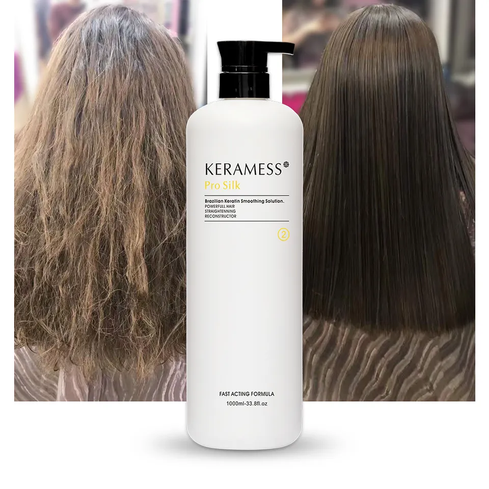 Keramess Pro Silk Brazilian Keratin Smoothing Solution 1000ml - Image 2