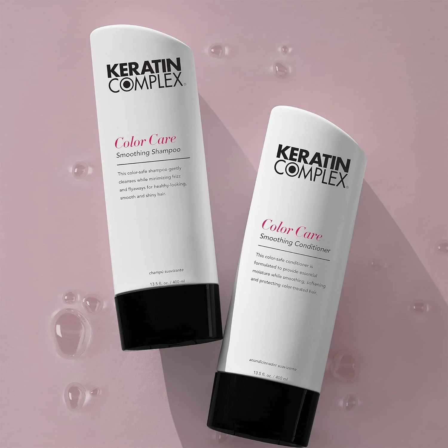 Keratin Complex Color Care Smoothing Shampoo and Conditioner 400ml - Image 2