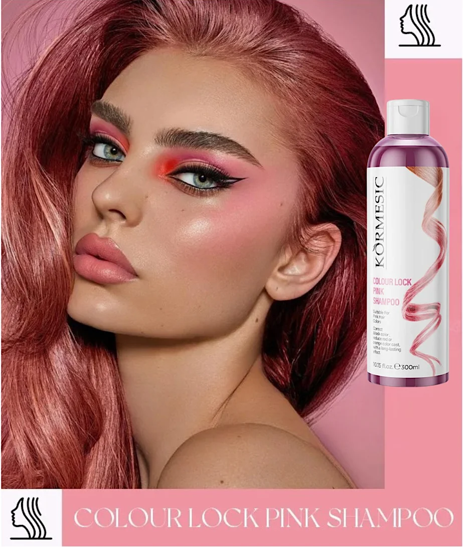 Kormesic Color Lock Pink Shampoo 300ml - Image 3