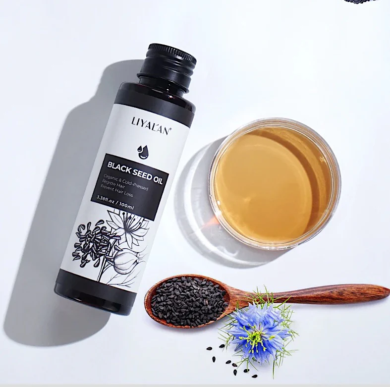 Liyalan Black Seed Oil Organic Cold Pressed Hair Loss Prevention 100ml - Image 2