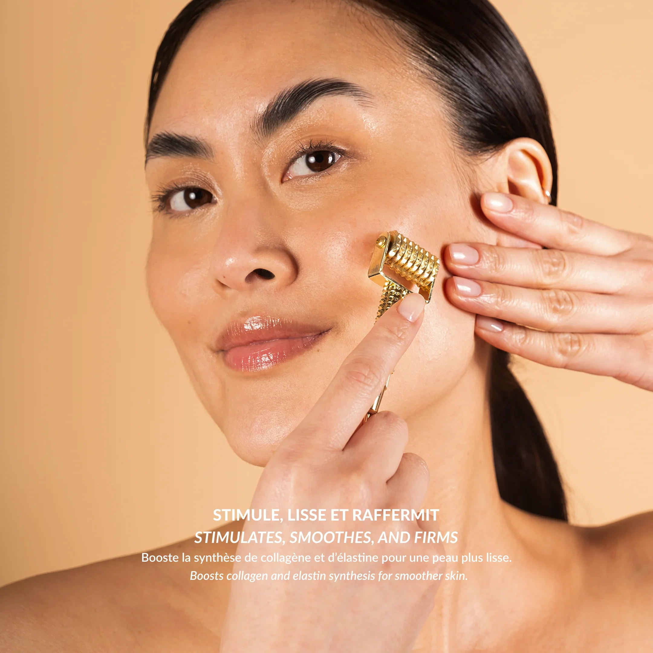 Luxury Golden Roller Collagen Facial Roller Acupressure Made of Pure Copper - Image 4