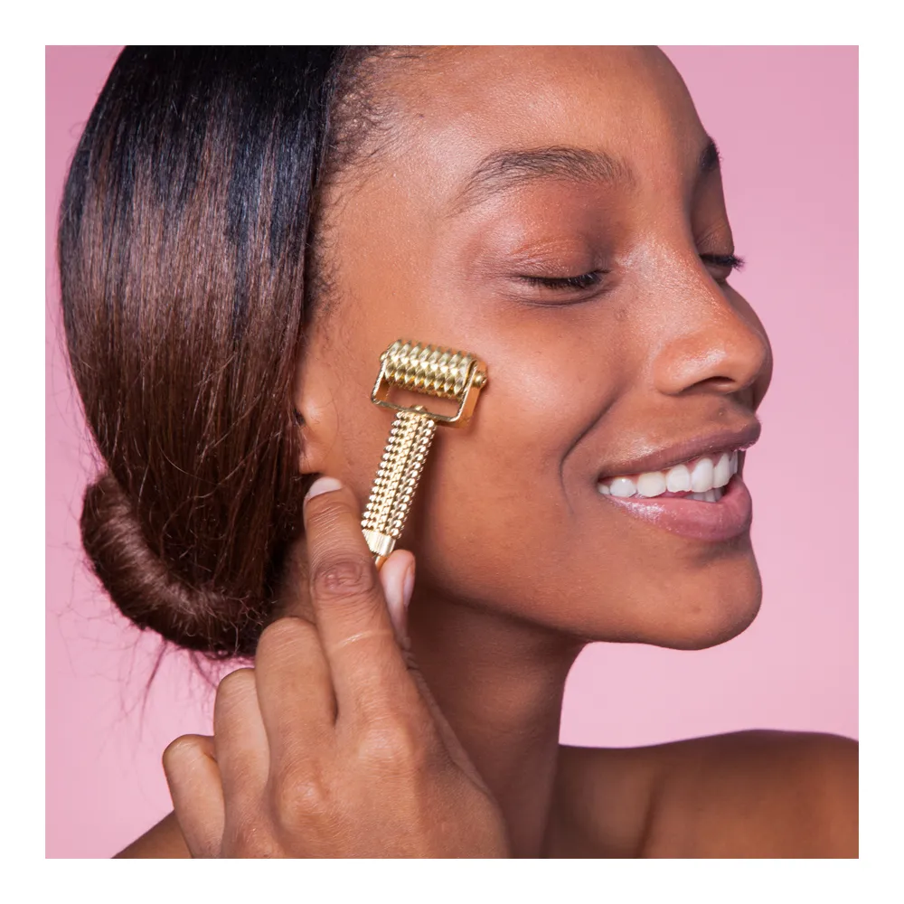 Luxury Golden Roller Collagen Facial Roller Acupressure Made of Pure Copper - Image 7