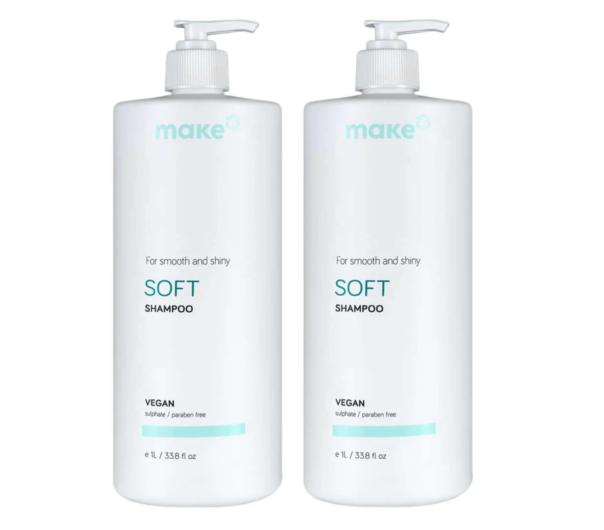 Make Soft Smooth & Shiny Shampoo 1000ml (2pc)