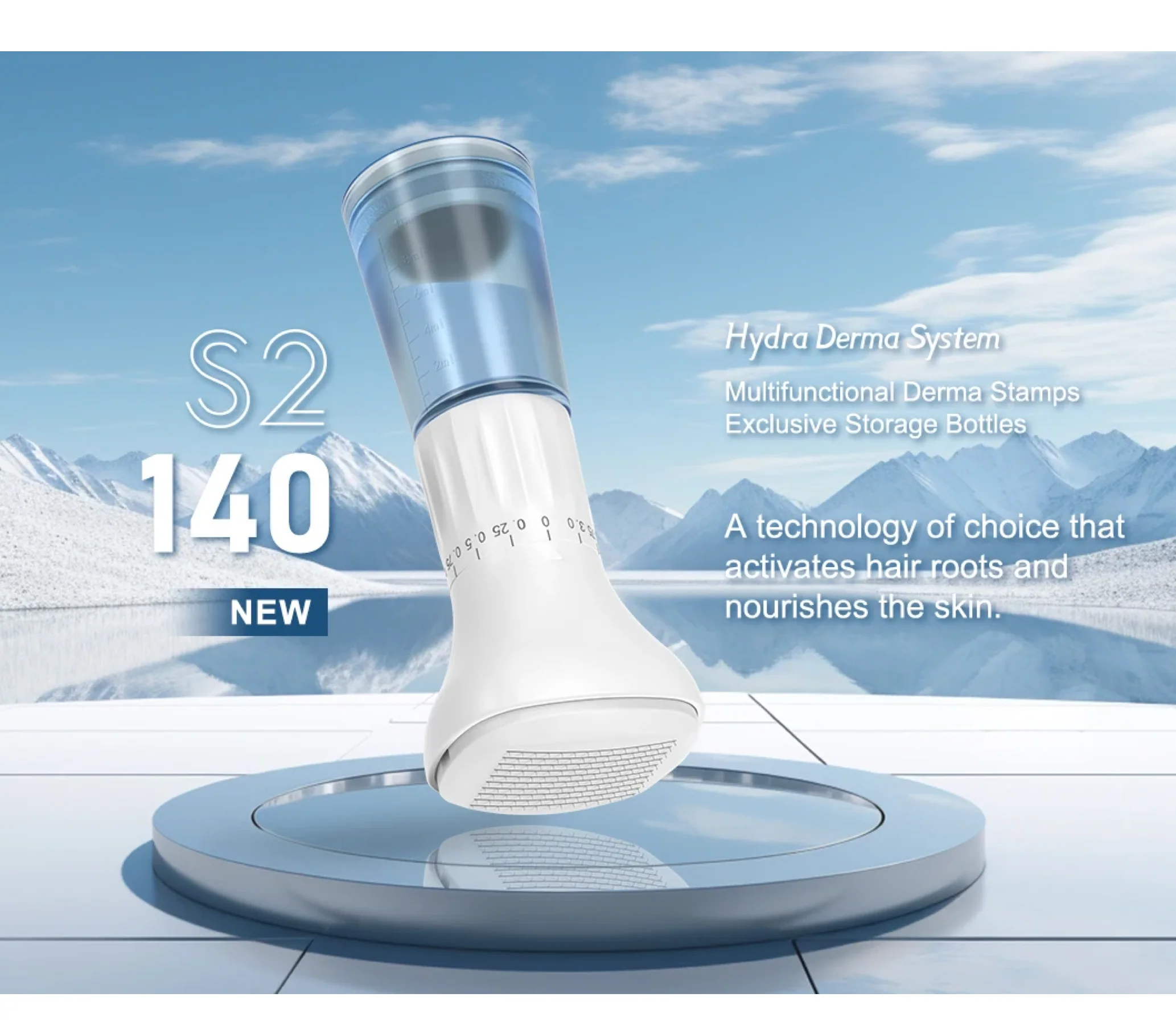 Microneedling Derma Stamp 140 Adjustable Titanium Needles With Liquid Storage - Image 3