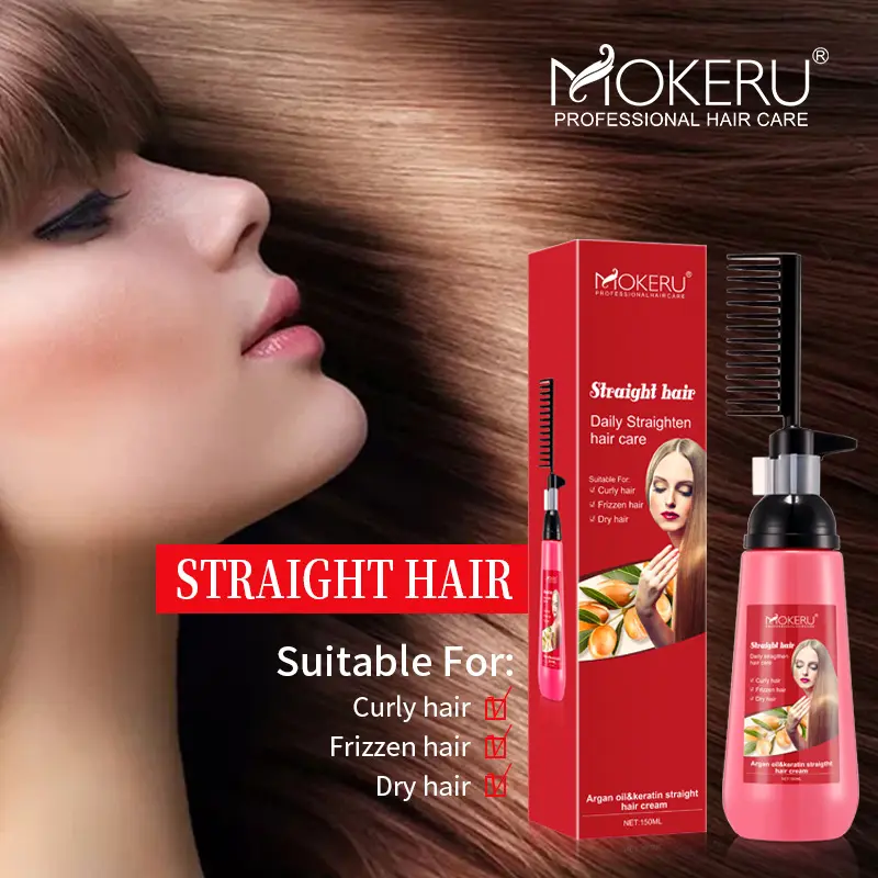 Mokeru Keratin Straight Hair Cream 150ml - Image 2
