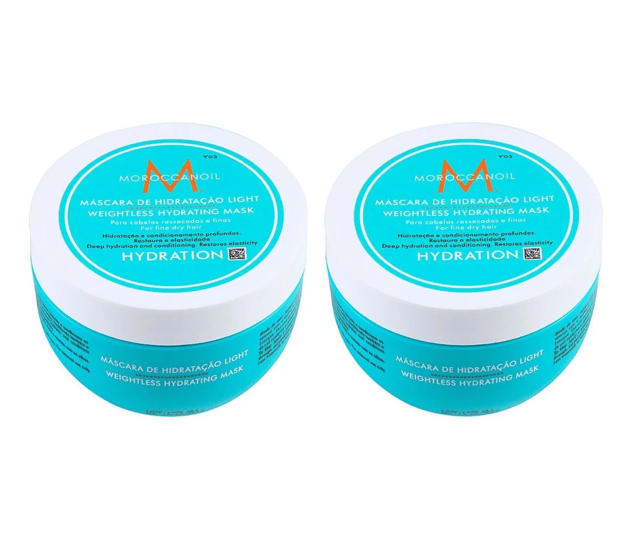 Moroccanoil Weightless Hydrating Hair Mask 250ml Duo