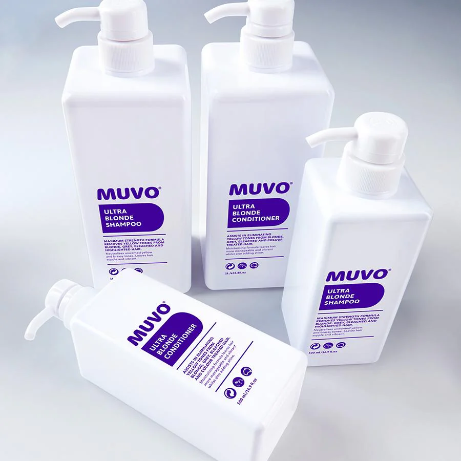 Muvo Ultra Blonde Shampoo and Conditioner 1000ml - Image 2