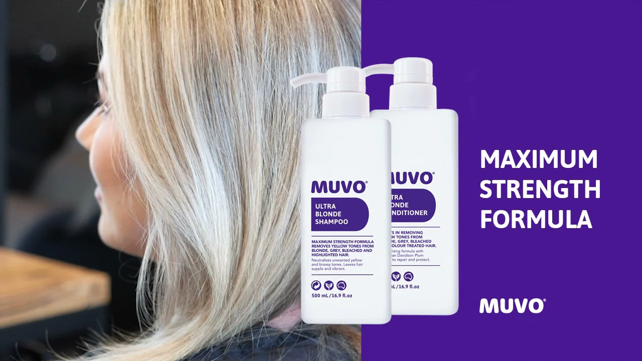 Muvo Ultra Blonde Shampoo and Conditioner 500ml - Image 2