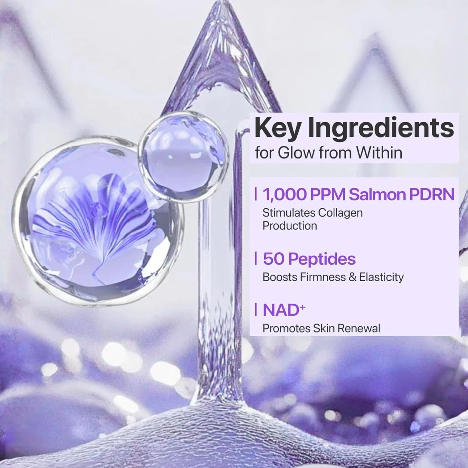 NAD + Salmon PDRN Glow Booster Toner 9+ Peptides Korean Beauty 120ml - Image 5