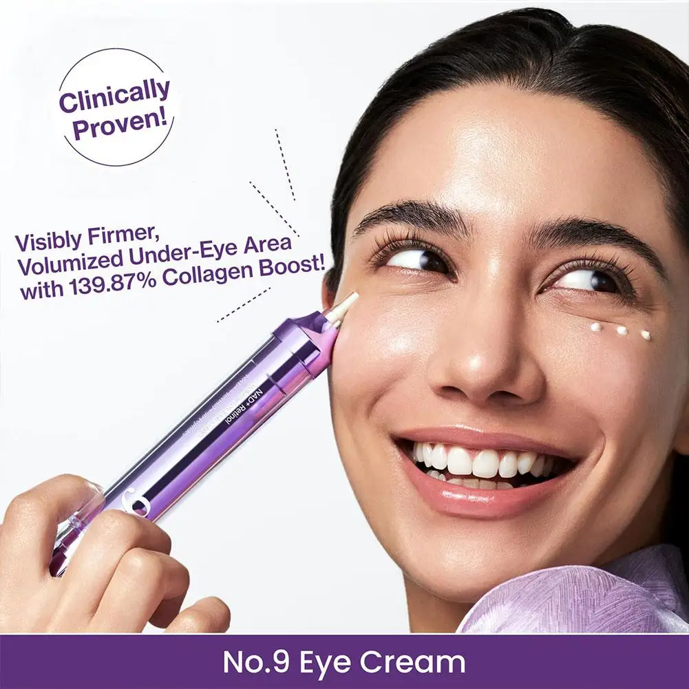 NAD + Retinol Volumetox No 9 Eye Cream Korean Beauty 10ml - Image 2