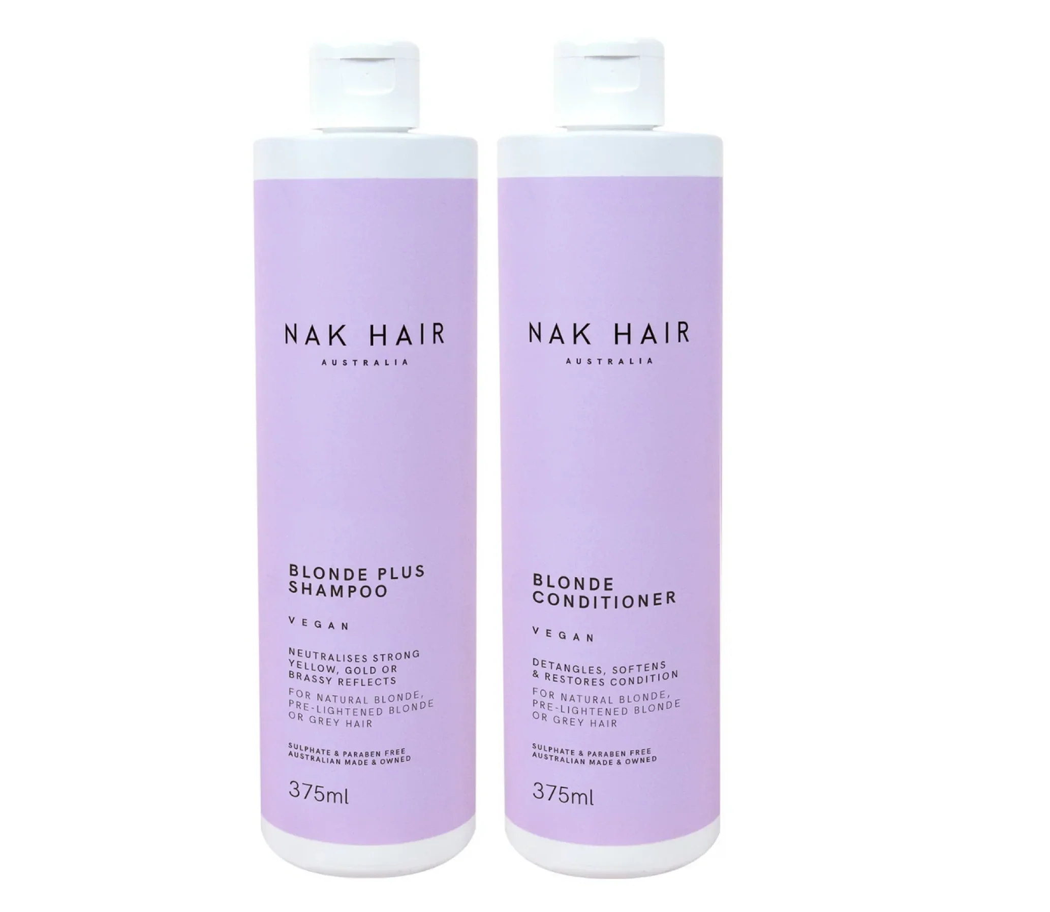 Nak Blonde Plus Shampoo and Conditioner 375ml - Image 2