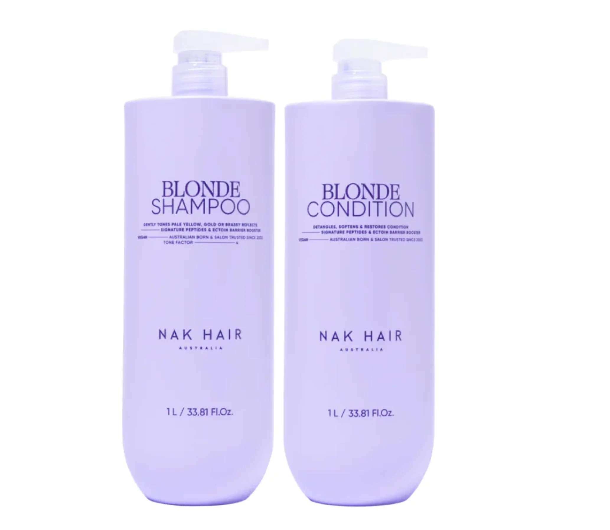 Nak Blonde Shampoo and Conditioner 1000ml - Image 2