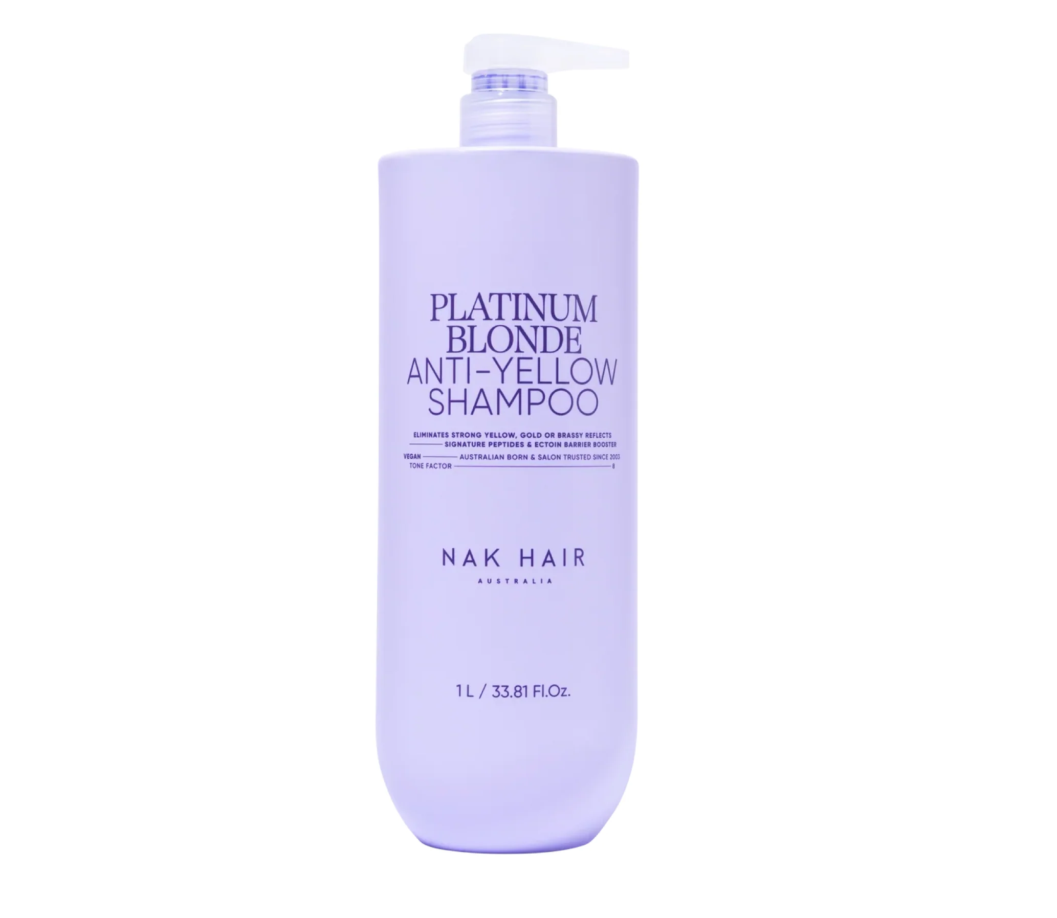 Nak Platinum Blonde Anti Yellow Shampoo 1000ml - Image 2