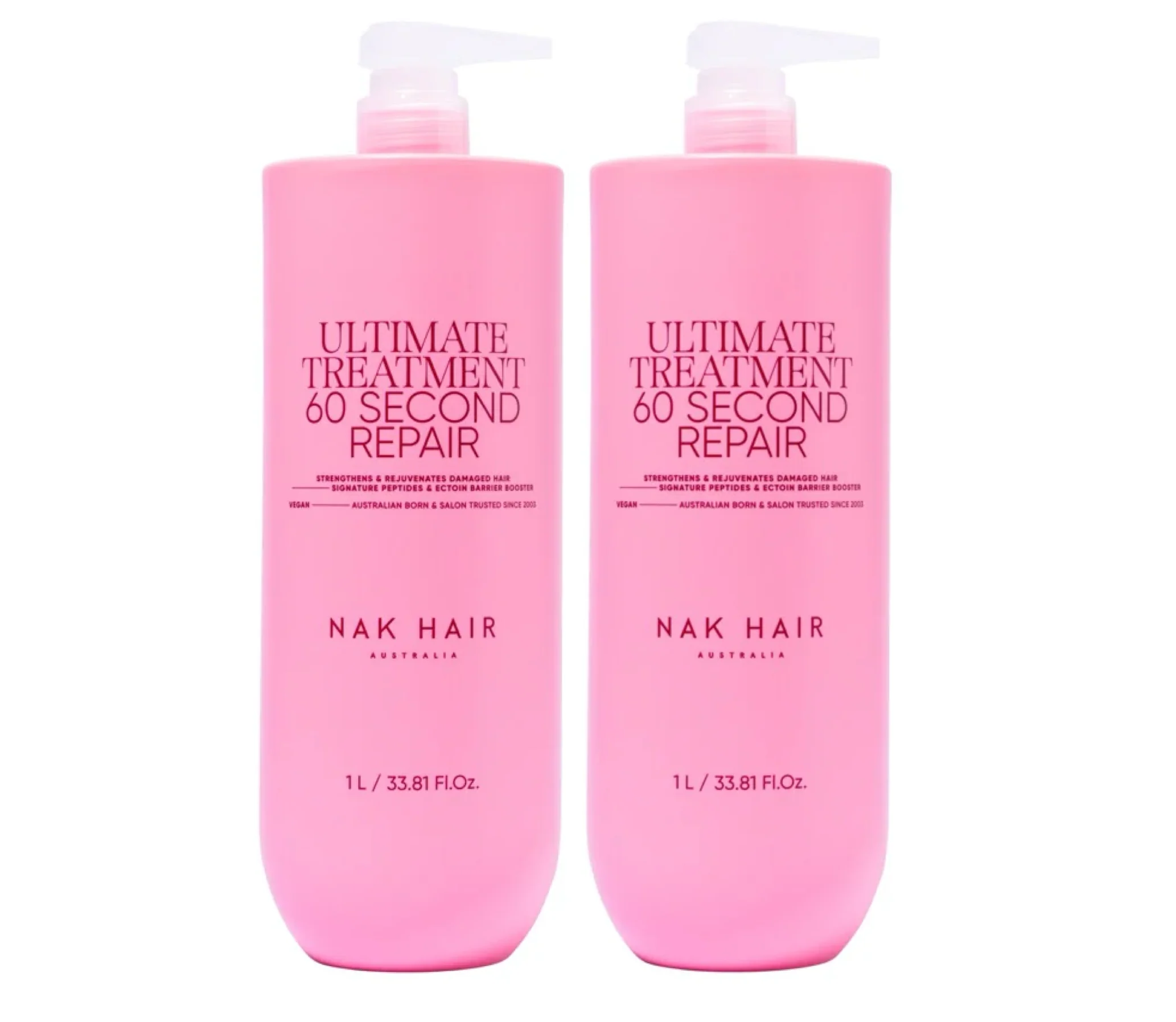 Nak Ultimate Treatment 60 Second Repair 1000ml (2pc) - Image 2