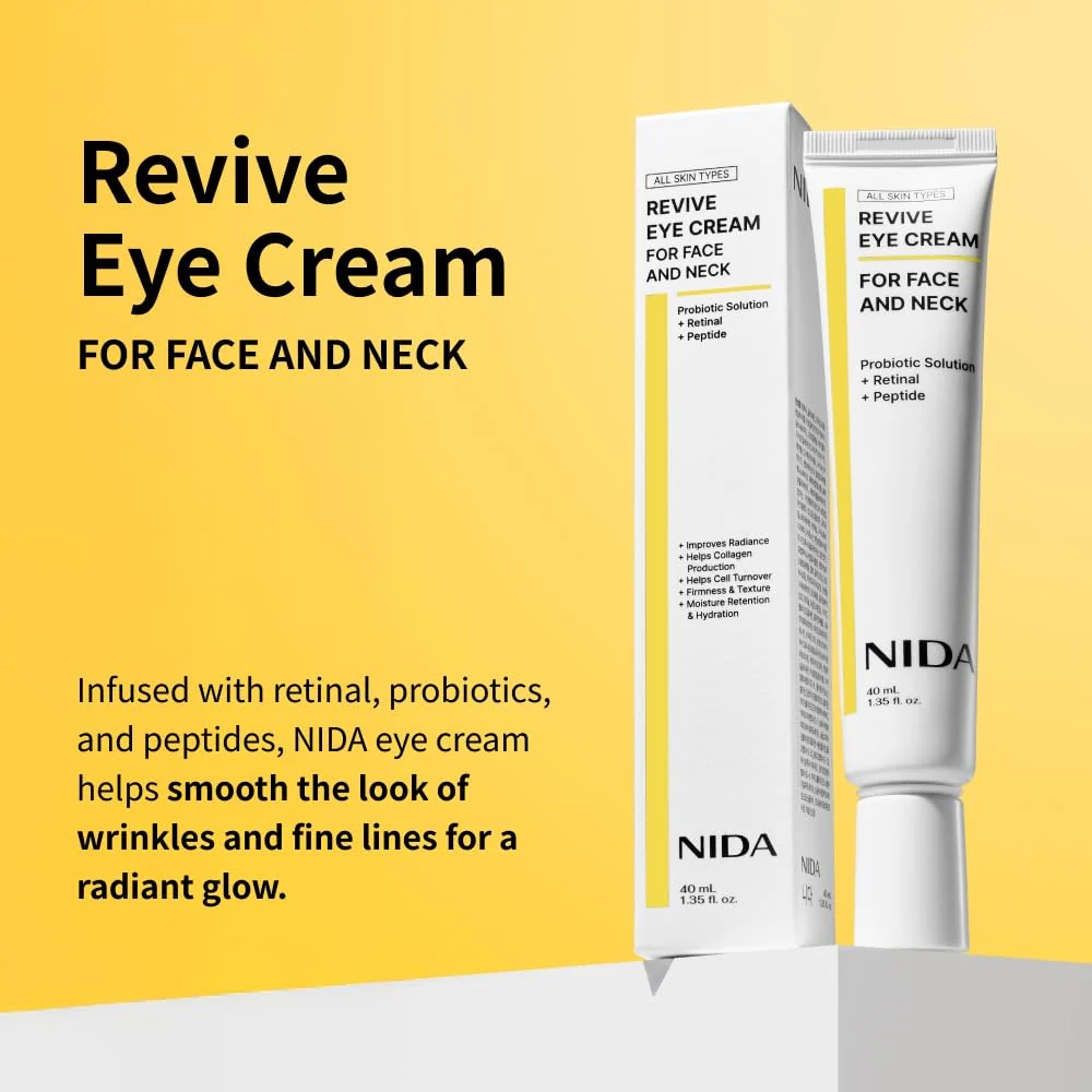 NIDA Revive Eye Cream For Face And Neck Retinal + Peptide 40ml - Image 3