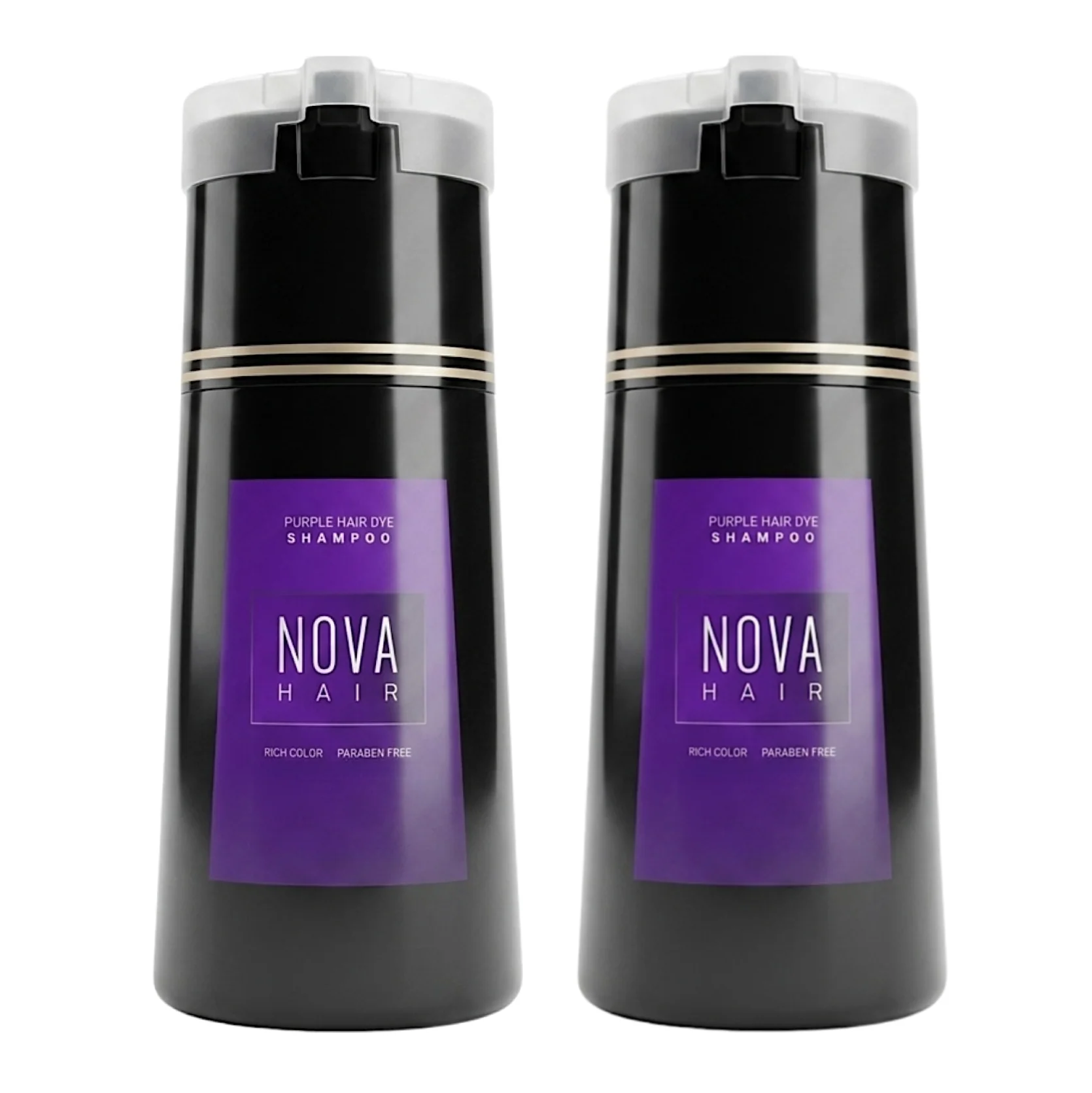 Nova Hair Purple Hair Dye Shampoo 200ml (2pc)