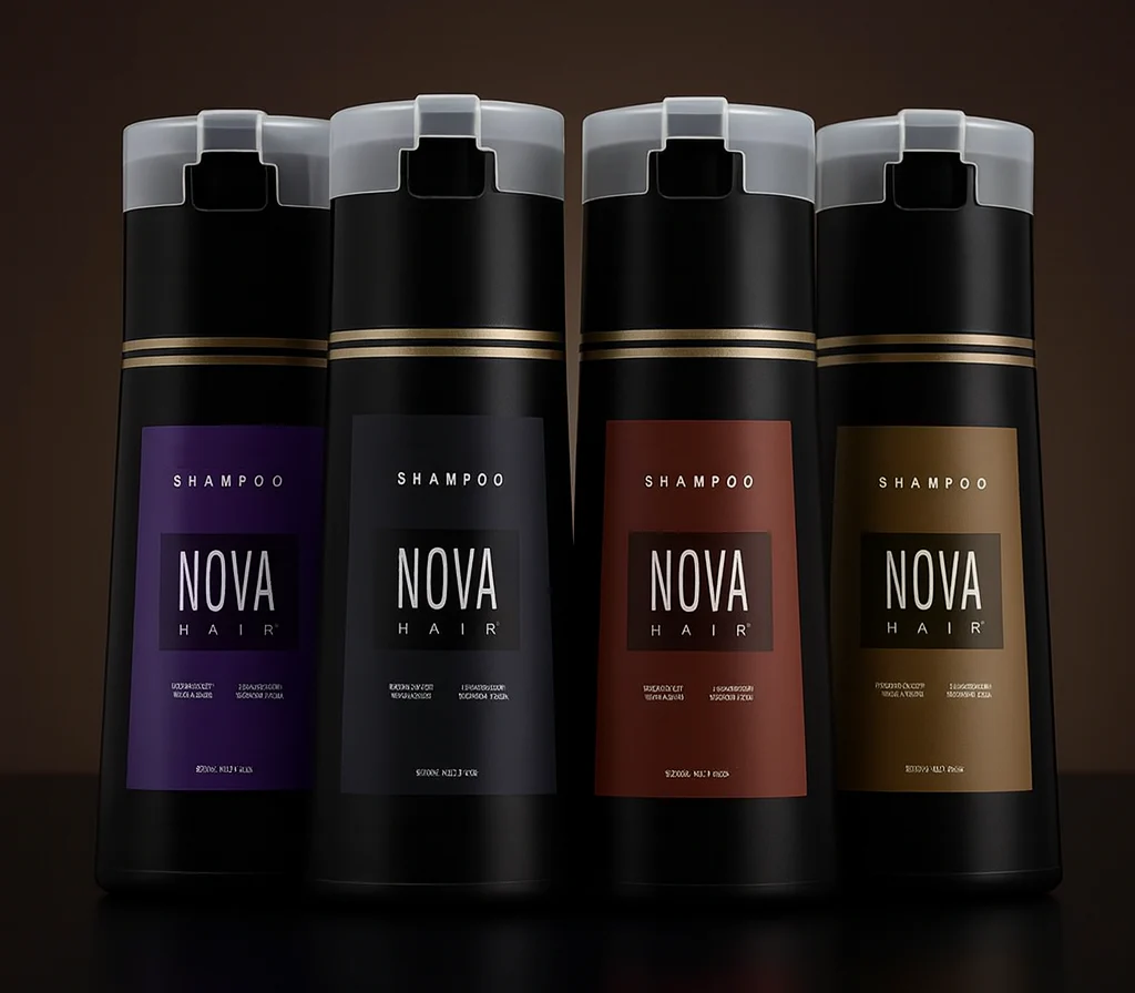 Nova Hair Purple Hair Dye Shampoo 200ml (2pc) - Image 2