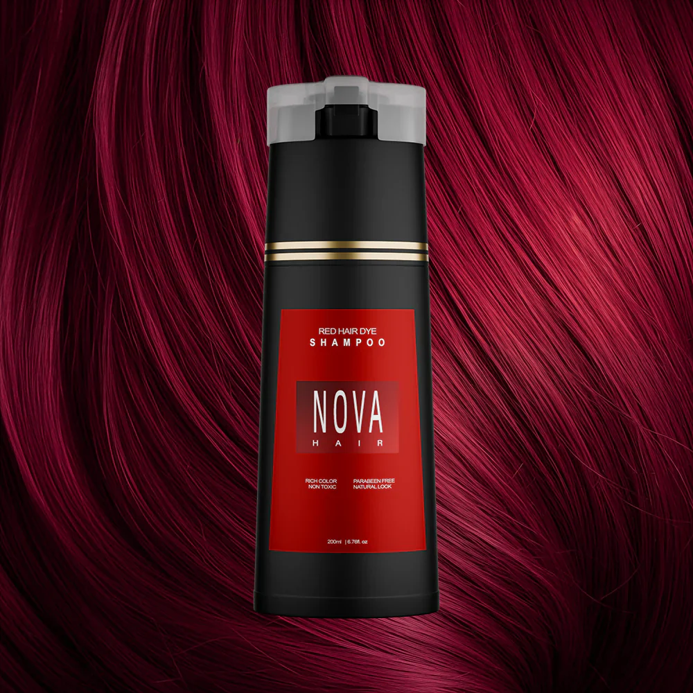 Nova Hair Red Hair Dye Shampoo 500ml - Image 3