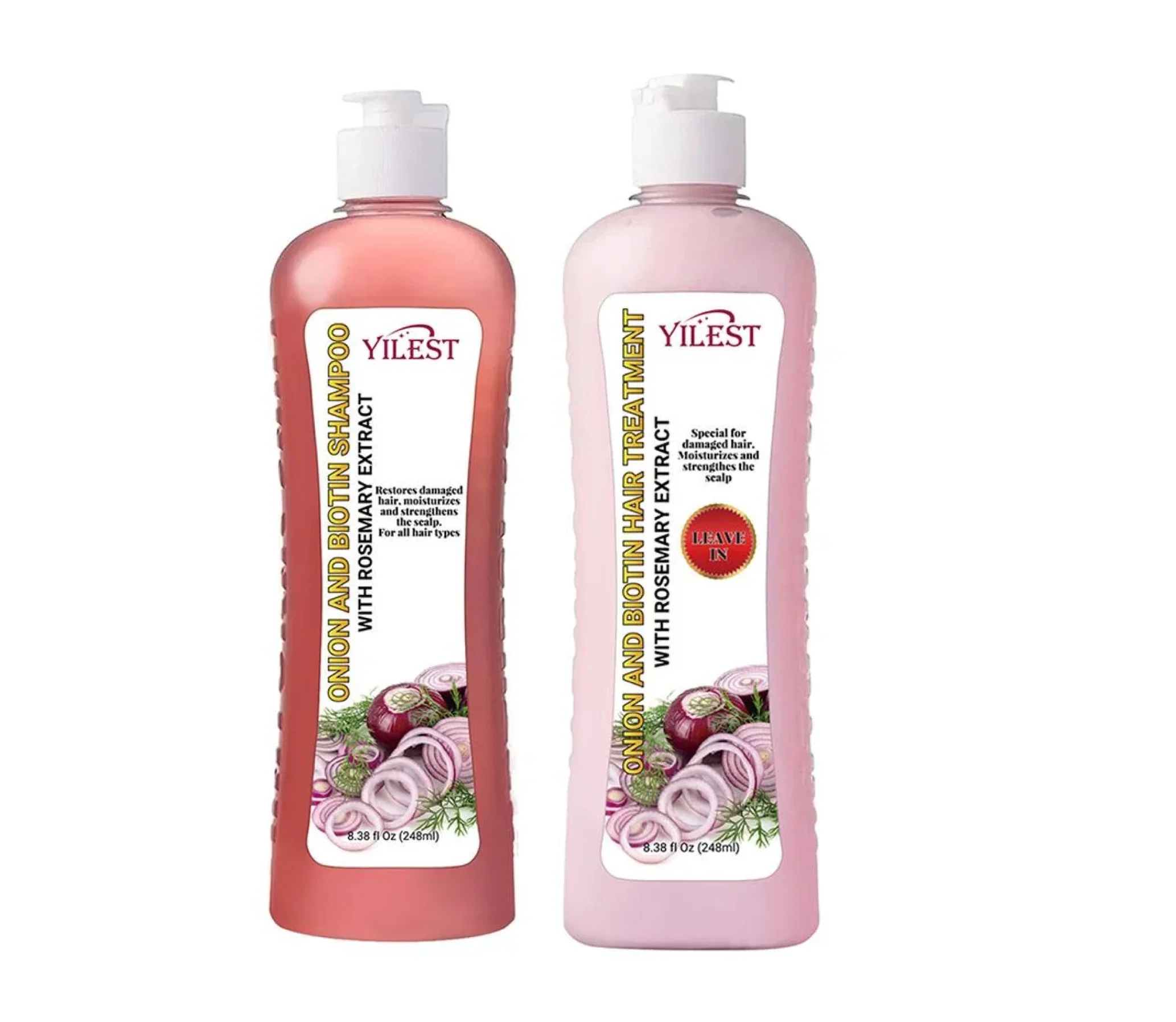 Yilest Onion & Biotin Shampoo and Treatment 248ml