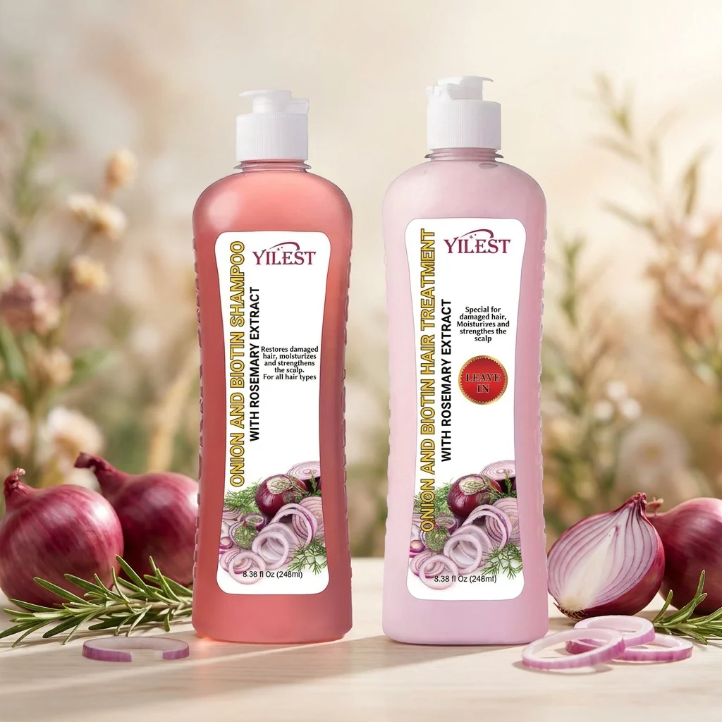 Yilest Onion & Biotin Shampoo and Treatment 248ml - Image 2