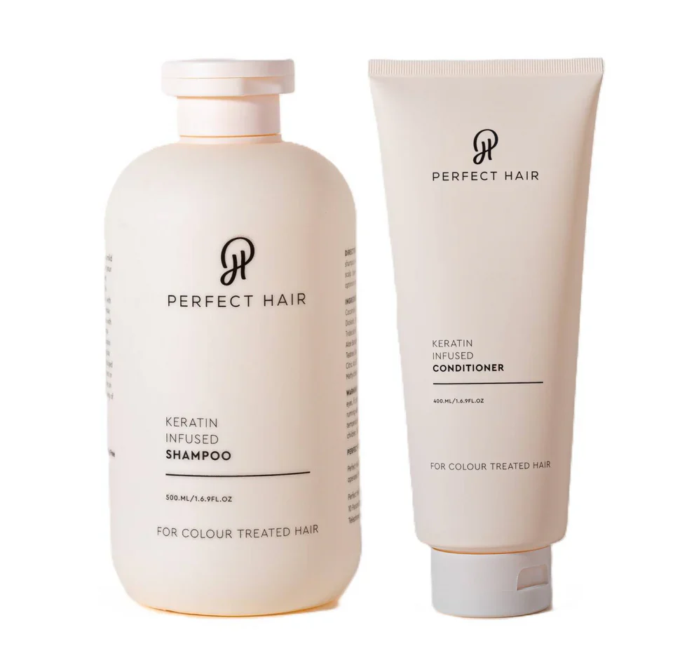 Perfect Hair Keratin Infused Shampoo and Conditioner 500ml - Image 2