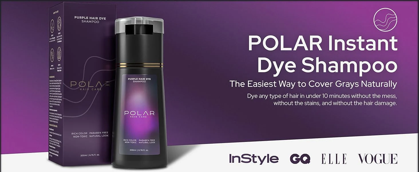 Polar Hair Care Purple Hair Dye Shampoo 200ml - Image 2