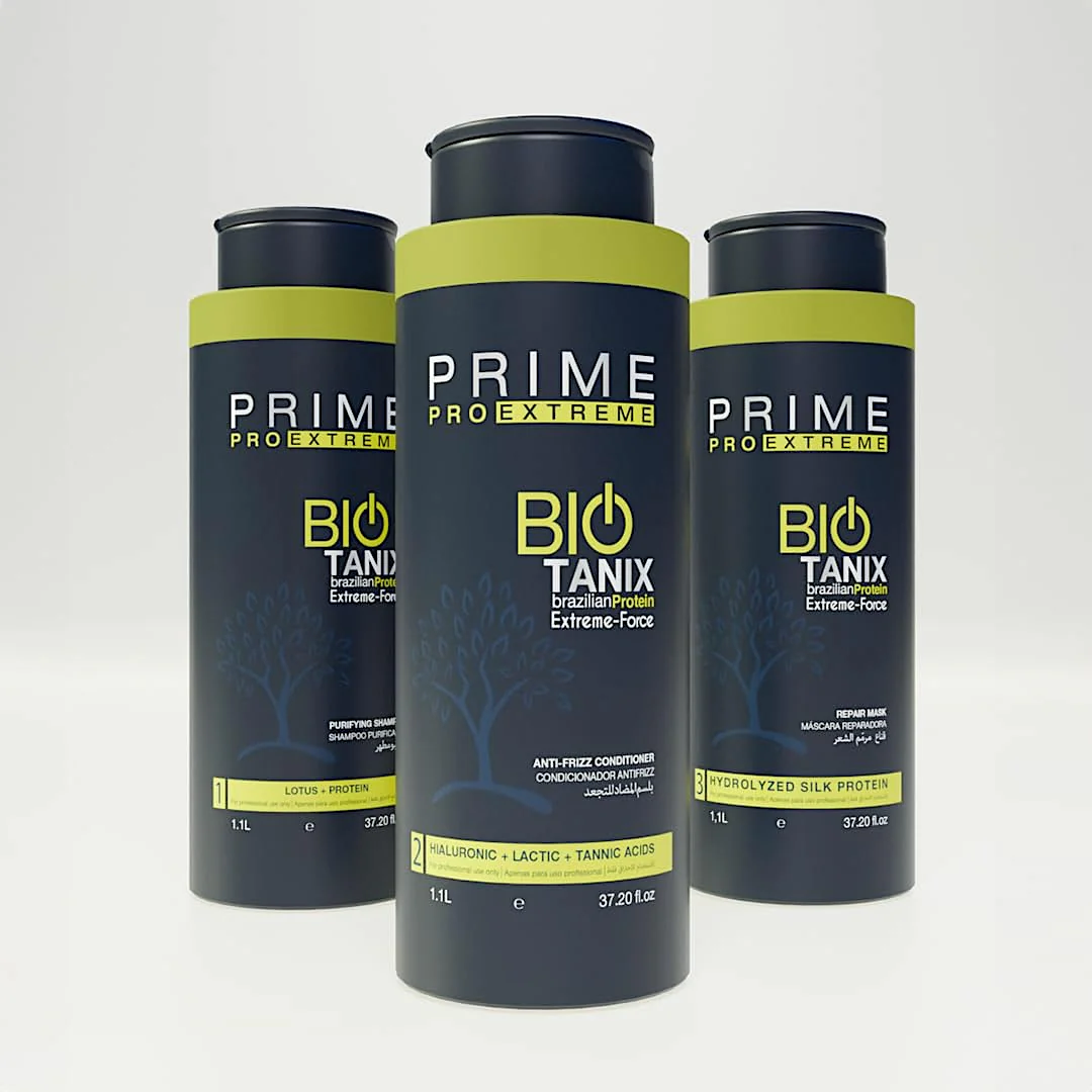 Prime Pro Extreme Bio Tanix Brazilian Protein Force Keratin Salon Kit 1000ml (3pc) - Image 4
