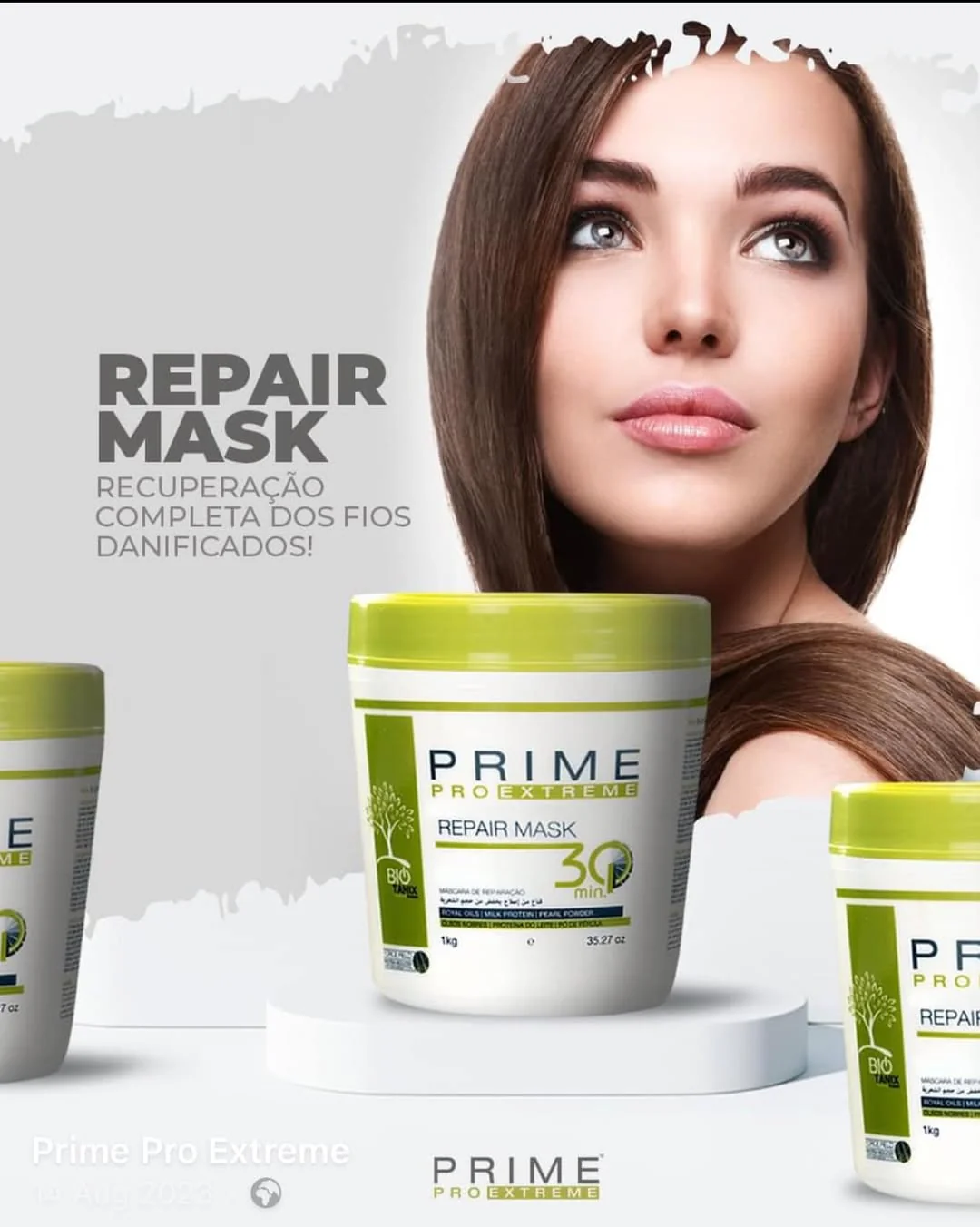 Prime Pro Extreme Bio Tanix Protein Hair Repair Mask 30 Mins Volume Reducer 1kg - Image 3