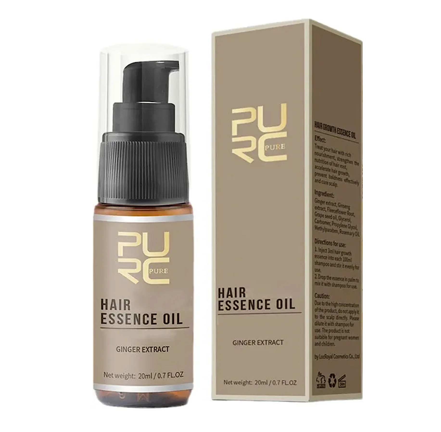 Purc Hair Growth Essence Oil Ginger 20ml