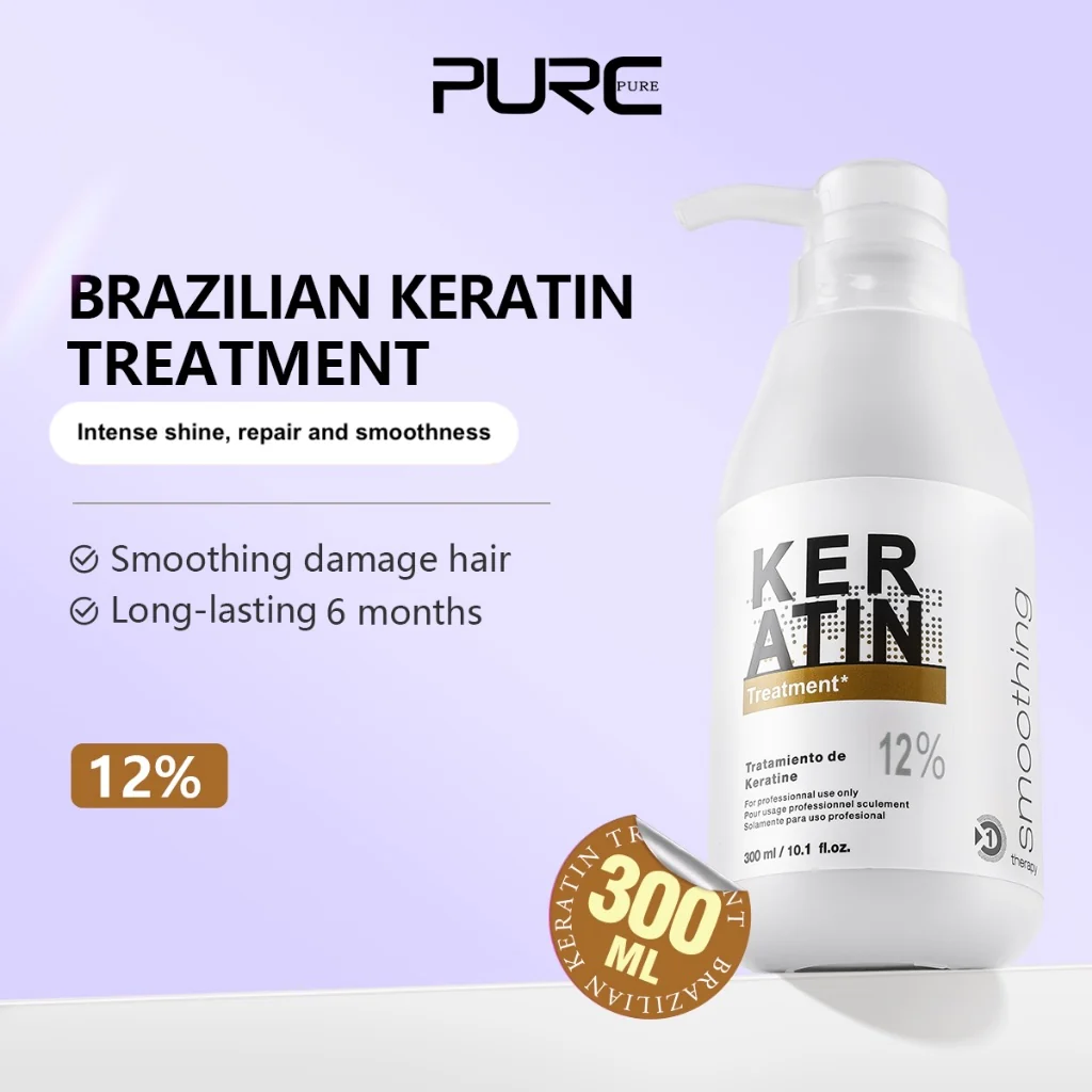 Purc Brazilian Keratin Treatment Very Resistant Hair 300ml Formula 12% - Image 2