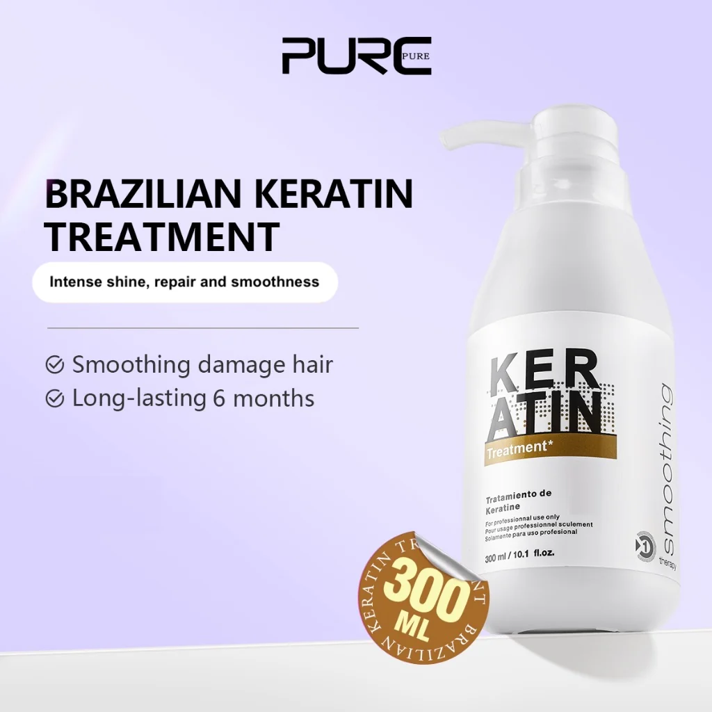 Purc Brazilian Keratin Treatment Wavy Hair 300ml Formaldehyde Free - Image 3