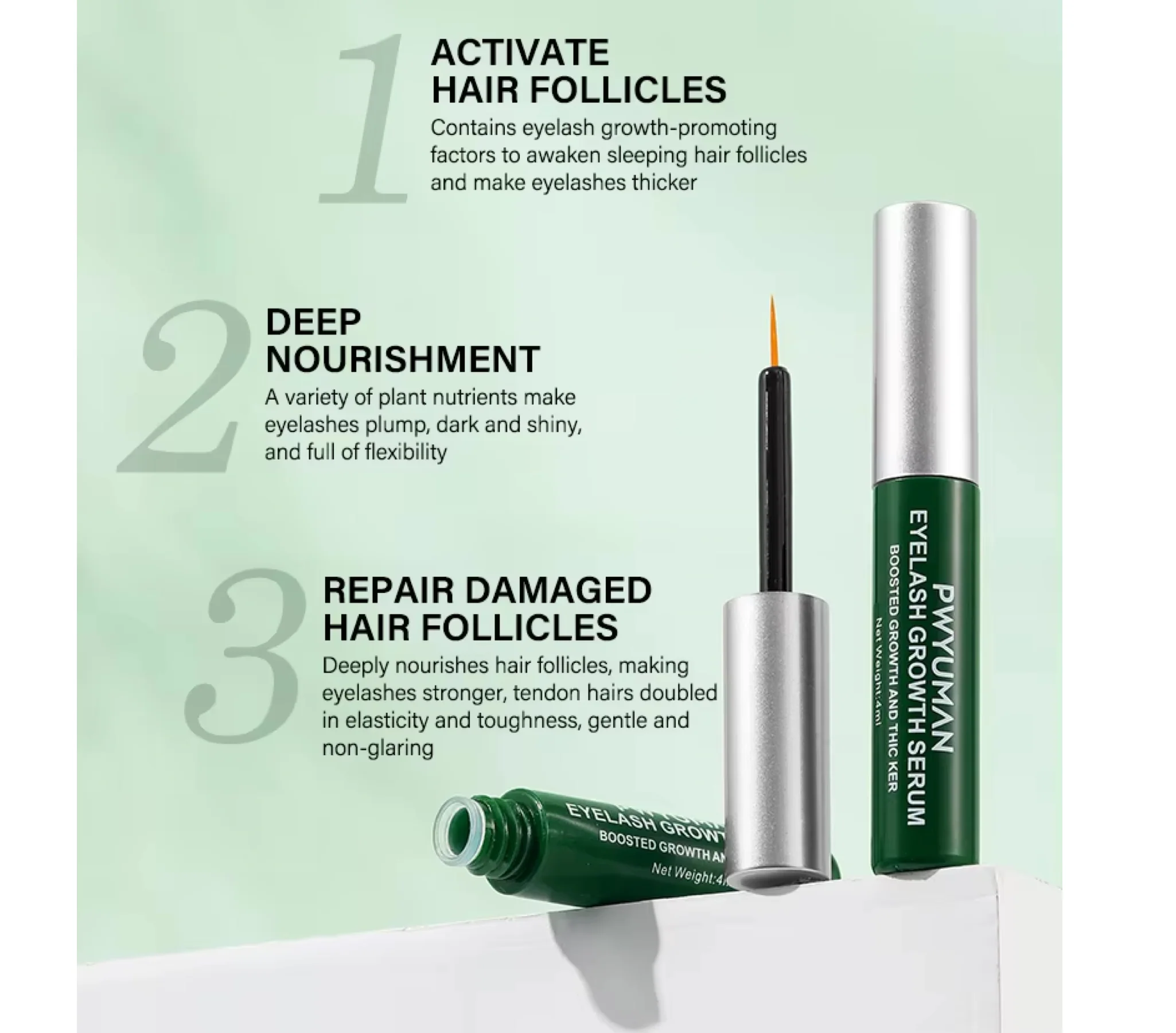Pwyuman Eyelash Growth Serum Booster 4ml - Image 2