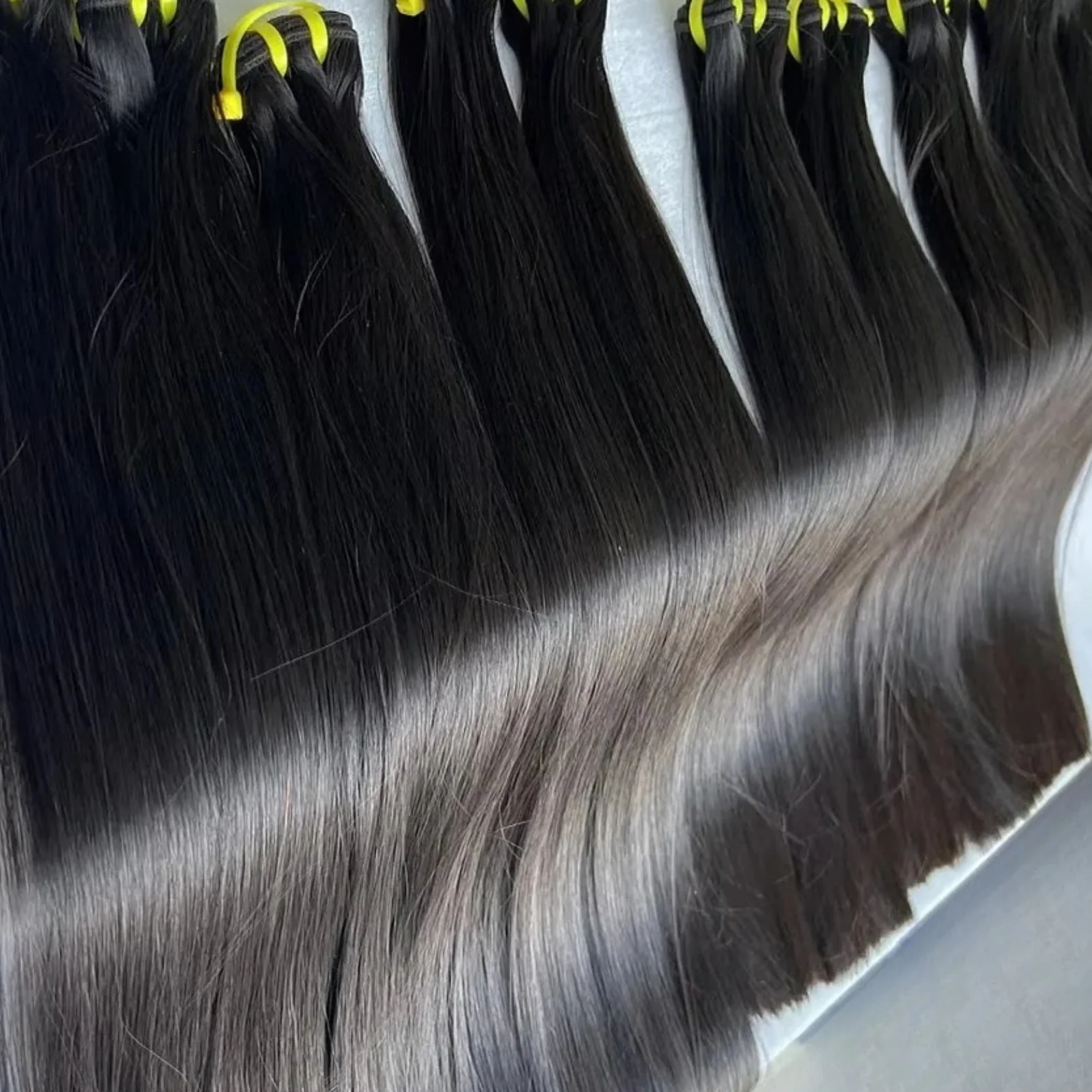 Raw Vietnamese Super Double Drawn Straight 100% Virgin Human Hair Bundles 100g - Image 3