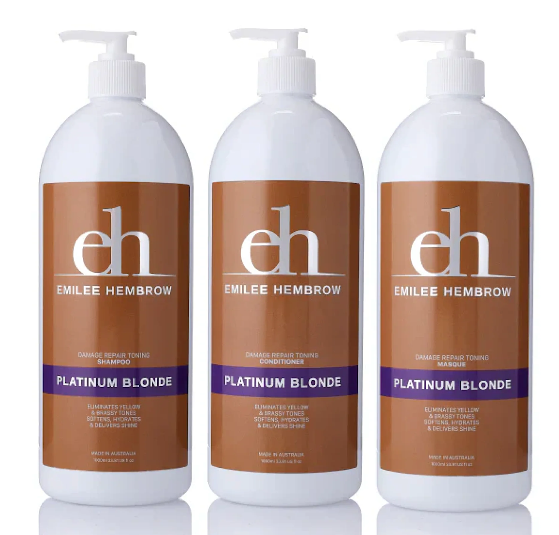 Silk Oil of Morocco Platinum Blonde Shampoo and Conditioner 1000ml + Masque (3pc)