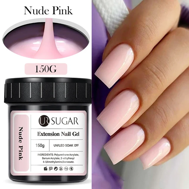 Ur Sugar Extension Nail Milky Color Gel Extension Nude Pink 150g - Image 2