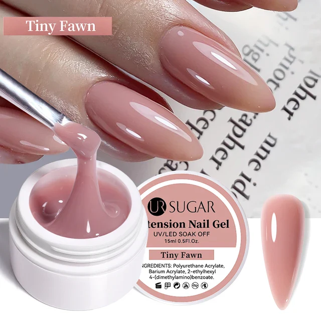 Ur Sugar Extension Nail Milky Color Gel Extension Tiny Fawn 15ml - Image 2